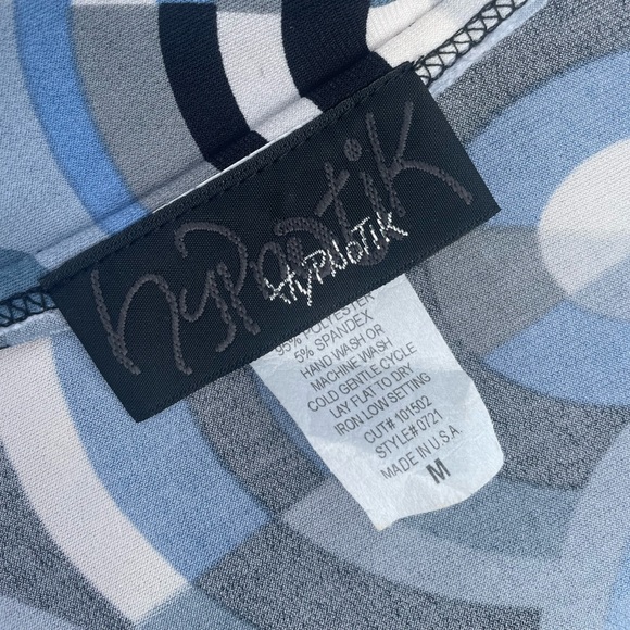 Abstract y2k minidress with drop waist collar and stretchy for summer vintage - Picture 4 of 4